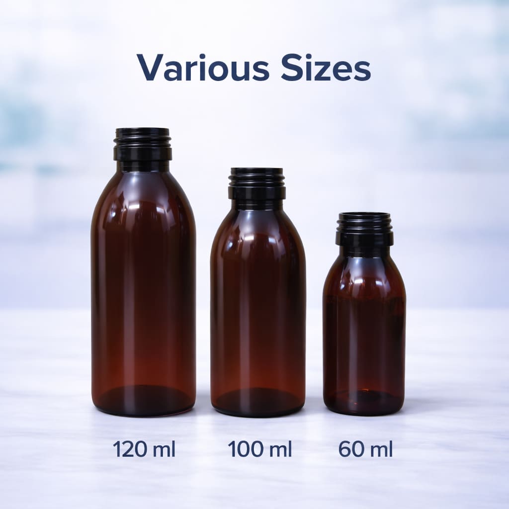 Tall cosmetic bottle for body wash