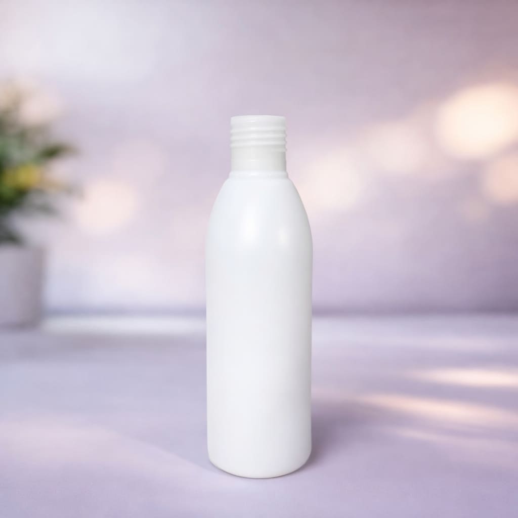 Slim cylindrical cosmetic bottle for serums
